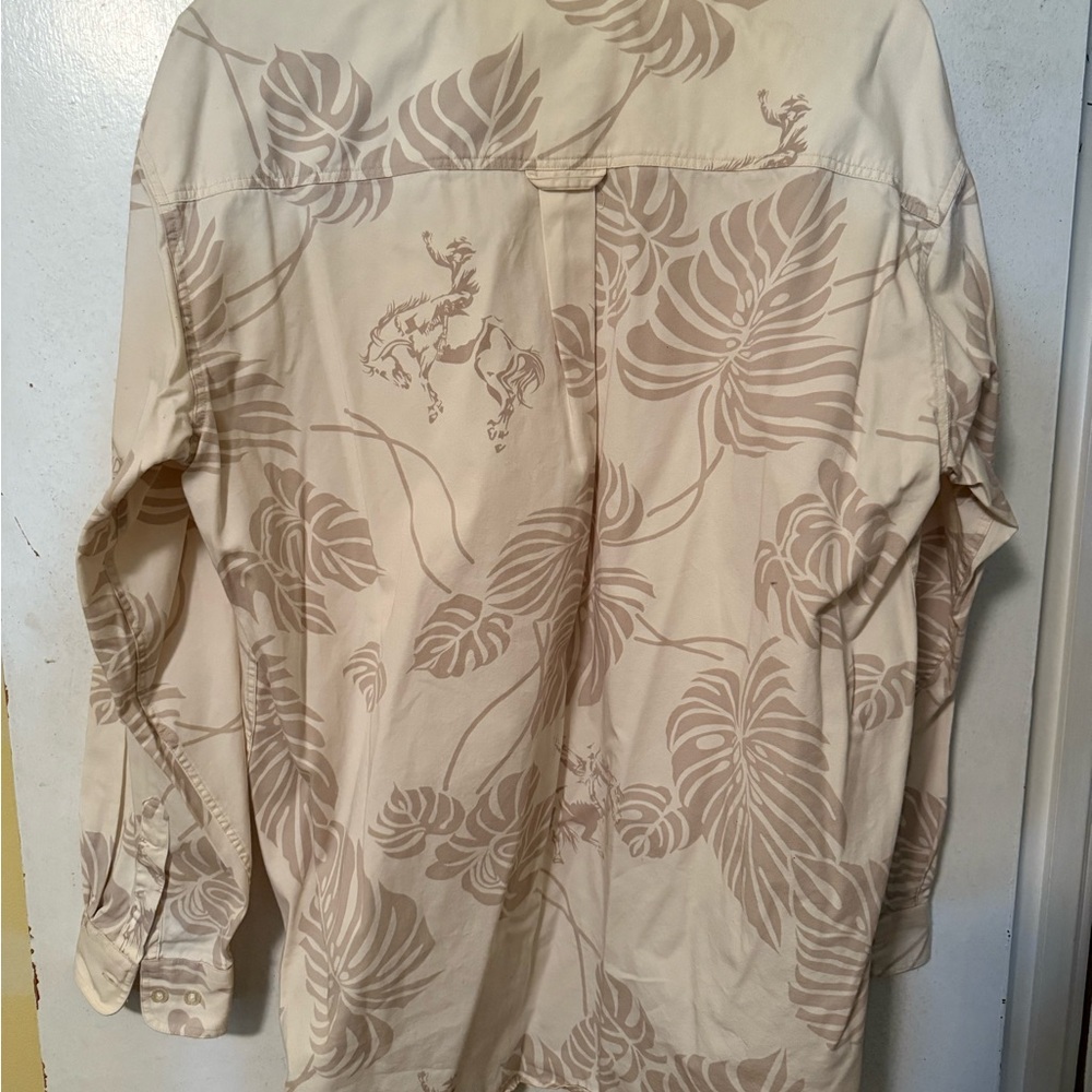Roper Cream Patterned Button-Up Shirt - Picture 3 of 4
